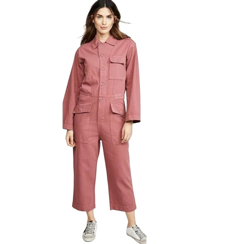 Current Elliott Clay colored Cotton Blend Jumpsuit‎ Boiler Suit Coverall Size 2